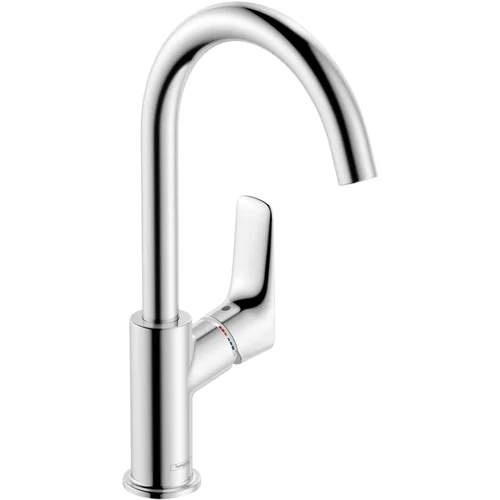 hansgrohe Logis Einhebel-Waschtischmischer 210 mit Schwenkauslauf und Zugstangen-Ablaufgarnitur Chrom