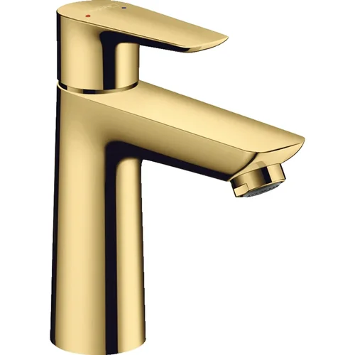 hansgrohe Talis E Einhebel-Waschtischmischer 110 mit Zugstangen-Ablaufgarnitur Polished Gold Optic