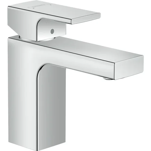 hansgrohe Vernis Shape Einhebel-Waschtischmischer 100 mit isolierter Wasserführung und Zugstangen-Ablaufgarnitur Chrom