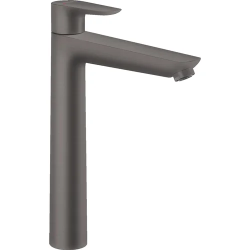 hansgrohe Talis E Einhebel-Waschtischmischer 240 für Aufsatzwaschtische mit Zugstangen-Ablaufgarnitur Brushed Black Chrome
