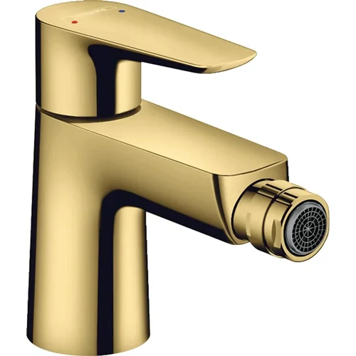hansgrohe Talis E Einhebel-Bidetmischer mit Zugstangen-Ablaufgarnitur Polished Gold Optic