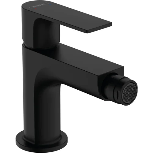 hansgrohe Rebris E Einhebel-Bidetmischer mit Metall Zugstangen-Ablaufgarnitur Mattschwarz