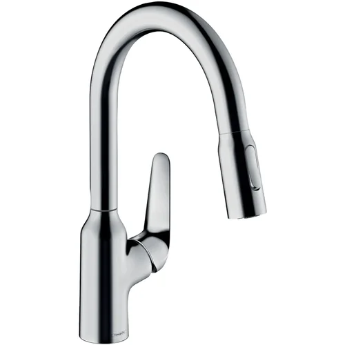 hansgrohe Focus M42 Einhebel-Küchenmischer 180, Ausziehbrause, 2jet Chrom