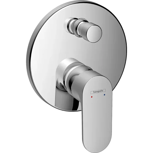 hansgrohe Rebris S Einhebel-Wannenmischer Unterputz mit integrierter Sicherungskombination nach EN1717 für iBox universal Chrom