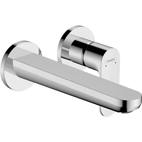 hansgrohe Rebris S Einhebel-Waschtischmischer Unterputz für Wandmontage mit Auslauf 20 cm Chrom