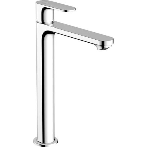 hansgrohe Rebris S Einhebel-Waschtischmischer 240 CoolStart EcoSmart+ für Aufsatzwaschtische mit Zugstangen-Ablaufgarnitur Chrom