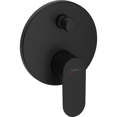 hansgrohe Rebris S Einhebel-Wannenmischer Unterputz mit integrierter Sicherungskombination nach EN1717 für iBox universal Mattschwarz