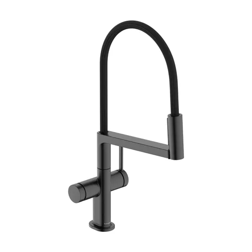 hansgrohe Talis Select M54 PowderSpray Einhebel-Küchenmischer Semi-Pro, 3jet Brushed Black Chrome