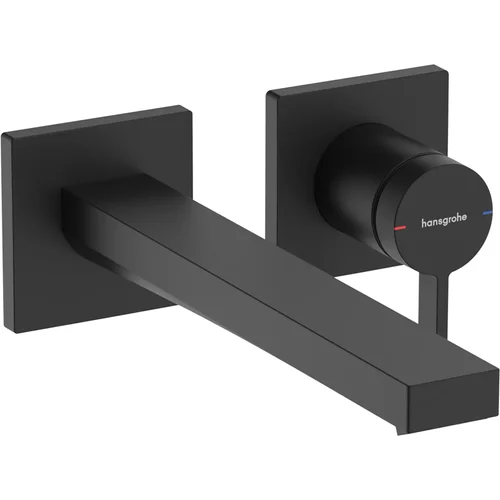 hansgrohe Tecturis E Einhebel-Waschtischmischer Unterputz für Wandmontage EcoSmart+ mit Auslauf 22,5 cm Mattschwarz