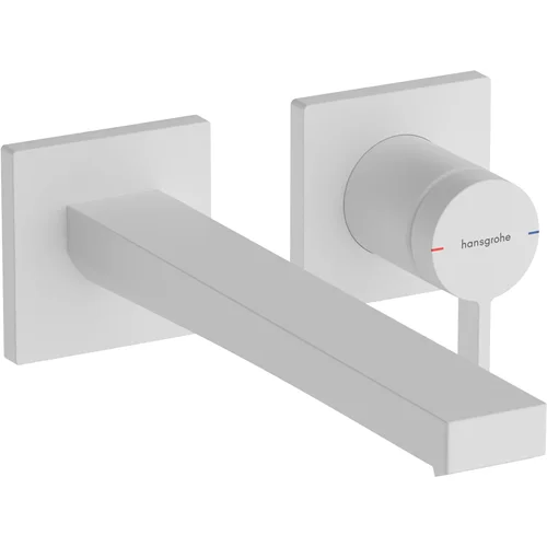 hansgrohe Tecturis E Einhebel-Waschtischmischer Unterputz für Wandmontage EcoSmart+ mit Auslauf 22,5 cm Mattweiß