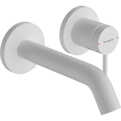 hansgrohe Tecturis S Einhebel-Waschtischmischer Unterputz für Wandmontage EcoSmart+ mit Auslauf 16,5 cm Mattweiß