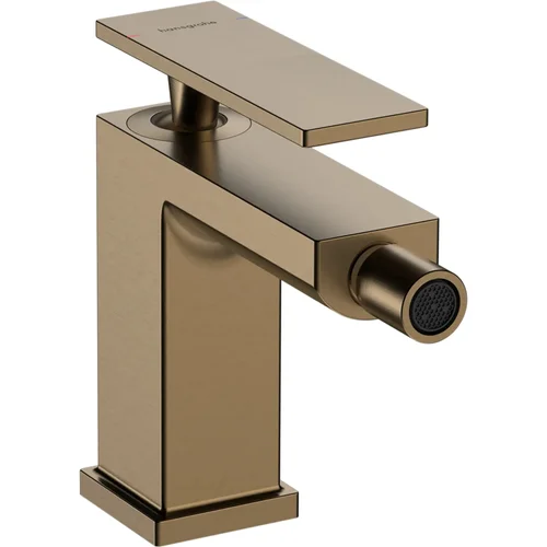hansgrohe Tecturis E Einhebel-Bidetmischer mit Zugstangen-Ablaufgarnitur Brushed Bronze