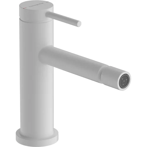 hansgrohe Tecturis S Einhebel-Bidetmischer mit Zugstangen-Ablaufgarnitur Mattweiß