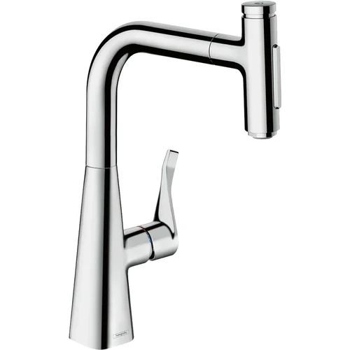 hansgrohe Metris Select M71 Einhebel-Küchenmischer 240, Ausziehbrause, 2jet Chrom