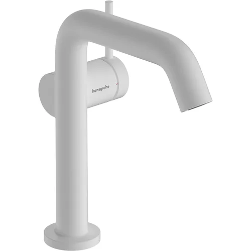 hansgrohe Tecturis S Einhebel-Waschtischmischer 150 Fine CoolStart EcoSmart+ mit Push-Open Ablaufgarnitur Mattweiß