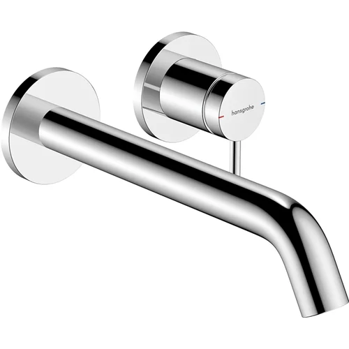 hansgrohe Tecturis S Einhebel-Waschtischmischer Unterputz für Wandmontage EcoSmart+ mit Auslauf 22,5 cm Chrom