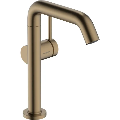 hansgrohe Tecturis S Einhebel-Waschtischmischer 210 Fine CoolStart EcoSmart+ mit Schwenkauslauf und Push-Open Ablaufgarnitur Brushed Bronze