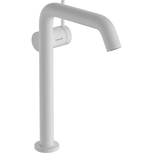 hansgrohe Tecturis S Einhebel-Waschtischmischer 240 Fine CoolStart EcoSmart+ für Aufsatzwaschtische ohne Ablaufgarnitur Mattweiß