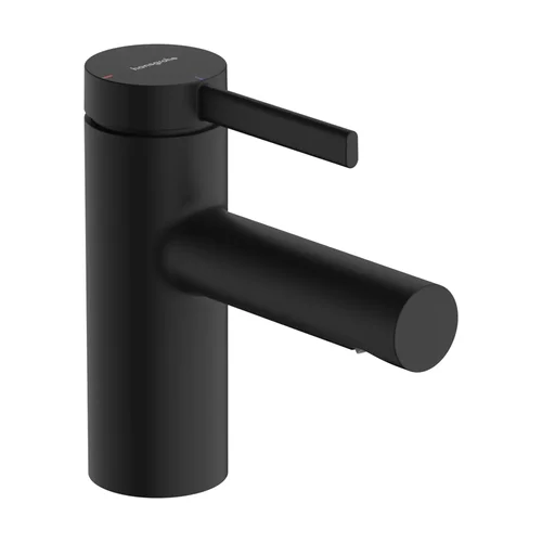 hansgrohe Zesis S Einhebel-Waschtischmischer 70 CoolStart mit Metall Zugstangen-Ablaufgarnitur Mattschwarz