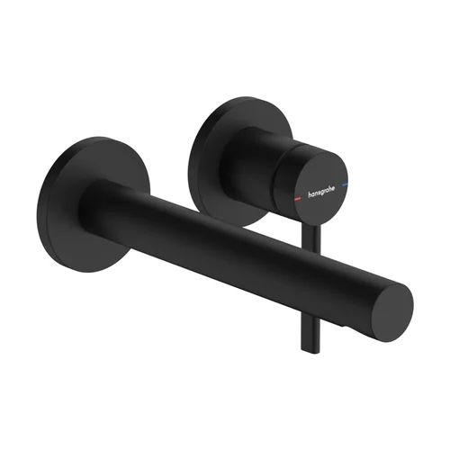 hansgrohe Zesis S Einhebel-Waschtischmischer Unterputz für Wandmontage mit Auslauf 19,4 cm Mattschwarz