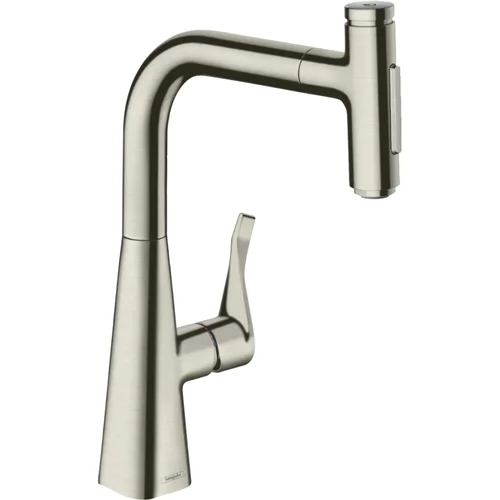 hansgrohe Metris Select M71 Einhebel-Küchenmischer 240, Ausziehbrause, 2jet Edelstahl Finish