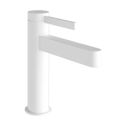 hansgrohe Finoris Einhebel-Waschtischmischer 110 CoolStart mit Zugstangen-Ablaufgarnitur Mattweiß