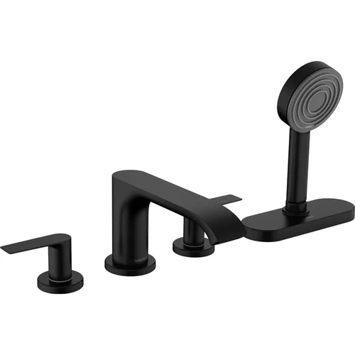 hansgrohe Vivenis 4-Loch Wannenrandarmatur mit sBox Mattschwarz