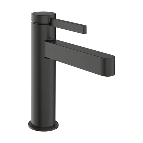 hansgrohe Finoris Einhebel-Waschtischmischer 110 CoolStart mit Push-Open Ablaufgarnitur Brushed Black Chrome