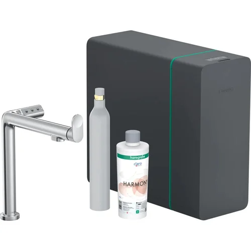 hansgrohe Aqittura M91 SodaSystem 240, 1jet, Starter Set Chrom