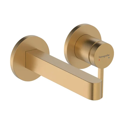 hansgrohe Finoris Einhebel-Waschtischmischer Unterputz für Wandmontage mit Auslauf 16,8 cm Brushed Bronze