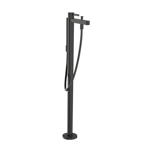 hansgrohe Finoris Einhebel-Wannenmischer bodenstehend Brushed Black Chrome