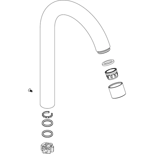 hansgrohe Logis Auslauf komplett für Logis Küchenmischer Chrom