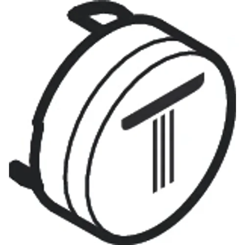 hansgrohe Druckknopf Symbol Kopfbrause Rain klein Schwarz