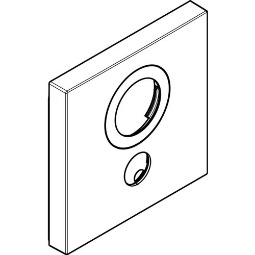 hansgrohe Rosette für vertauschte Anschlüsse Weiß/Chrom