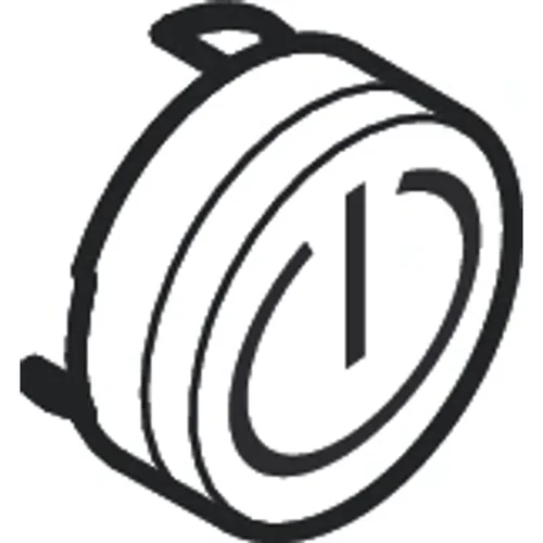 hansgrohe Druckknopf Symbol ON/OFF, ShowerSelect Mattschwarz