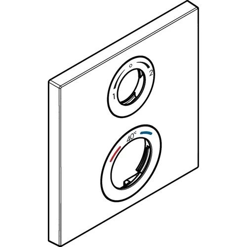 hansgrohe Rosette 155 / 155 mm Mattschwarz