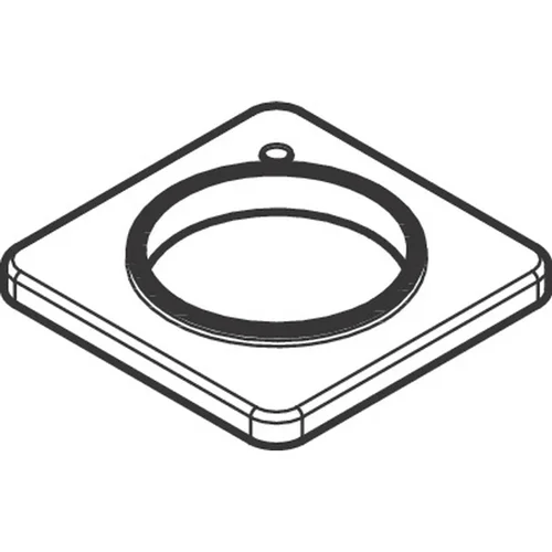 hansgrohe Vernis Shape Rosette für 2-Loch Wanne Vernis Shape Mattschwarz