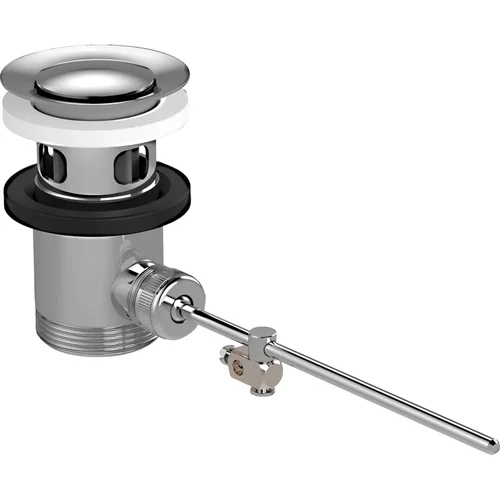 hansgrohe Ablaufgarnitur mit Zugstange für Waschtisch- und Bidetmischer Brushed Nickel