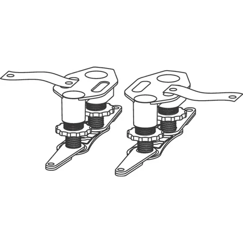 hansgrohe Montagefüße variabel, 2 Stück