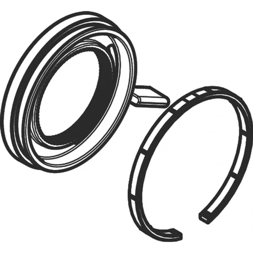 hansgrohe Volumengriff mit Gleitring Mattweiß