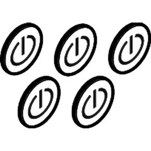 hansgrohe Markiereinsätze On Off, Symbol ON/OFF Mattschwarz