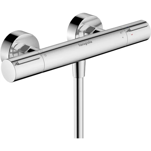 hansgrohe Ecostat Element Brausethermostat Aufputz Brushed Black Chrome