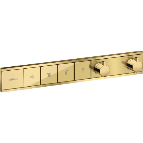 hansgrohe RainSelect Thermostat Unterputz für 4 Verbraucher Polished Gold Optic