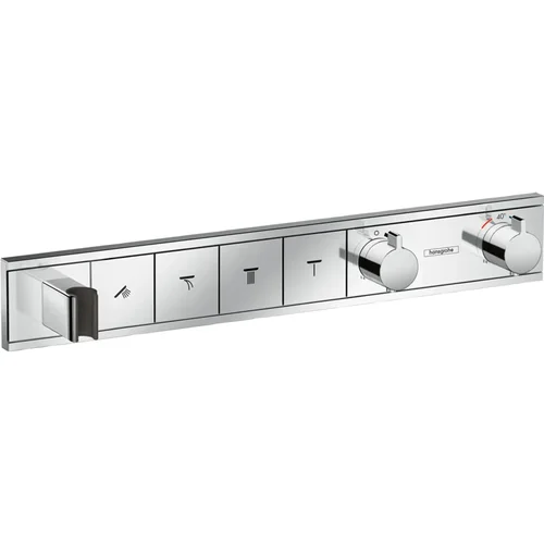 hansgrohe RainSelect Thermostat Unterputz für 4 Verbraucher mit integriertem Brausehalter Chrom