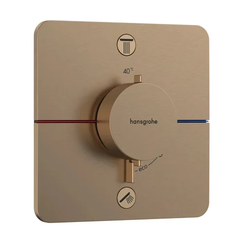 hansgrohe ShowerSelect Comfort Q Thermostat Unterputz für 2 Verbraucher Brushed Bronze