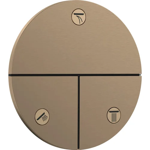 hansgrohe ShowerSelect Comfort S Ventil Unterputz für 3 Verbraucher Brushed Bronze