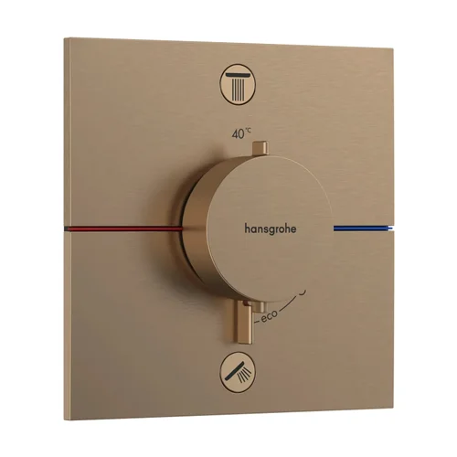 hansgrohe ShowerSelect Comfort E Thermostat Unterputz für 2 Verbraucher Brushed Bronze