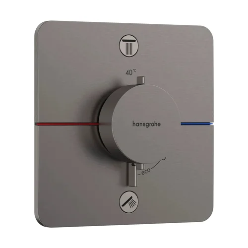 hansgrohe ShowerSelect Comfort Q Thermostat Unterputz für 2 Verbraucher Brushed Black Chrome