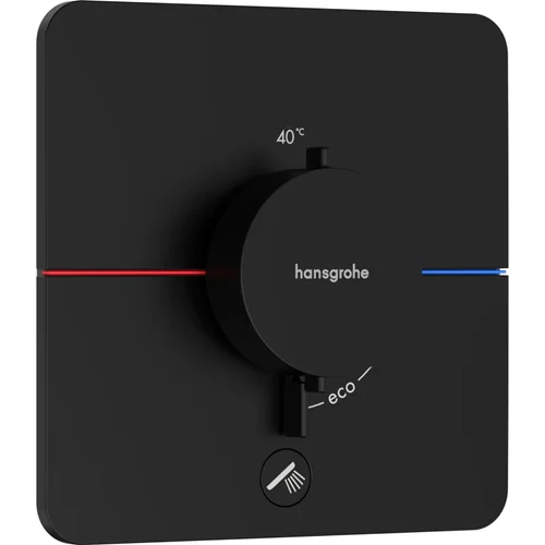 hansgrohe ShowerSelect Comfort Q Thermostat Unterputz für 1 Verbraucher und einen zusätzlichen Abgang Mattschwarz