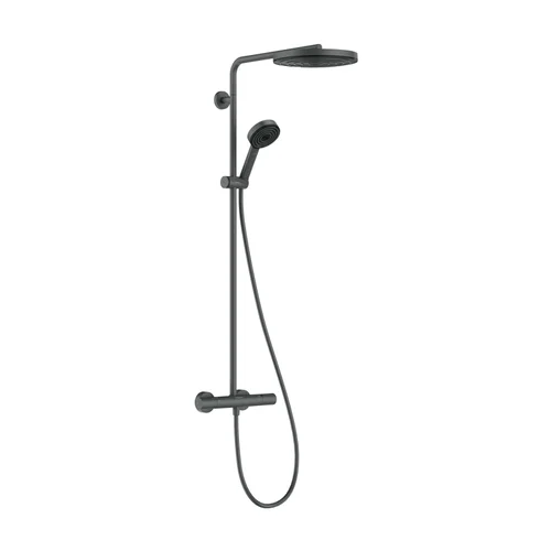 hansgrohe Pulsify S Puro Showerpipe 260 1jet mit Ecostat Fine und Handbrause 3jet Brushed Black Chrome